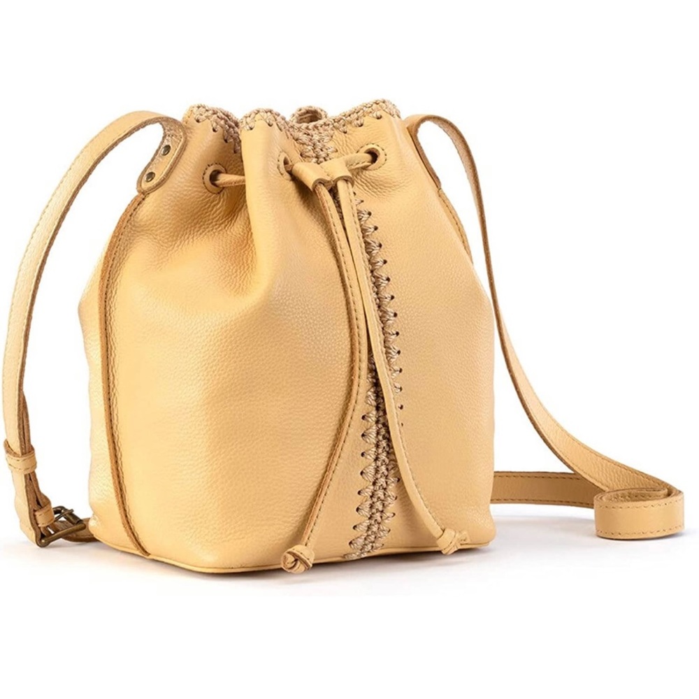 The Sak Ivy Drawstring Bucket Bag Buttercup
